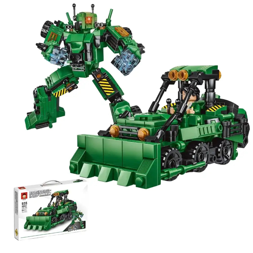 Engineering Transformer Bulldozer 465 Pieces – City Toys