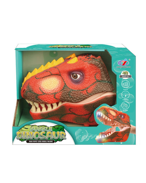 Electric Dinosaur Smoke Spray Hand Puppet Toy with Lights & Sounds – B ...